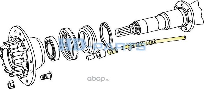 310433_датчик ABS правый! / Omn Scania 3/4-Series, P/G/R/T-Series (HD-Parts). Артикул 310433