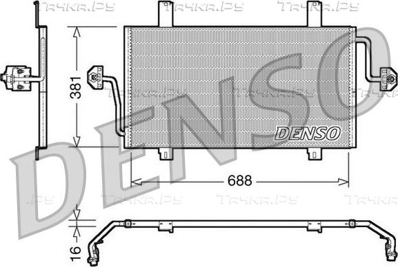 Радиатор кондиционера (конденсатор) Denso. Артикул DCN23016