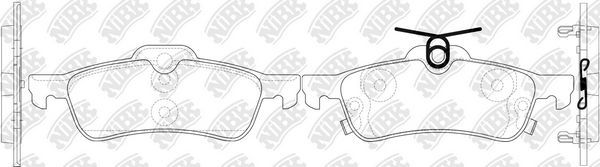 Тормозные колодки NiBK. Артикул PN1840
