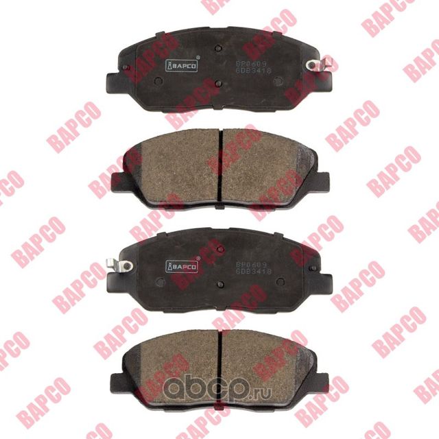 Колодки тормозные дисковые пер. HYUNDAI Santa Fe KIA SORENTO II 12 (Bapco) Bapco. Артикул BP0609