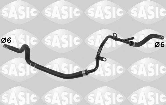 Патрубок радиатора (системы охлаждения) Sasic для Volkswagen Golf VI 2007-2013. Артикул 3406409