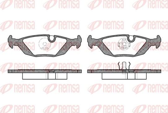 Тормозные колодки Remsa. Артикул 0155.10