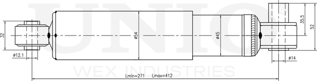 Амортизатор подвески (Unio). Артикул SAB-10505