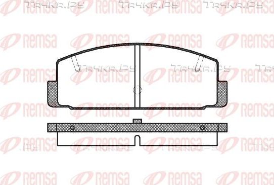 Тормозные колодки Remsa задние для Mazda 626 V (GF) 1997-2002. Артикул 0179.20