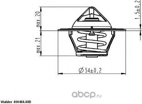 ТЕРМОСТАТ (Wahler). Артикул 41048888D
