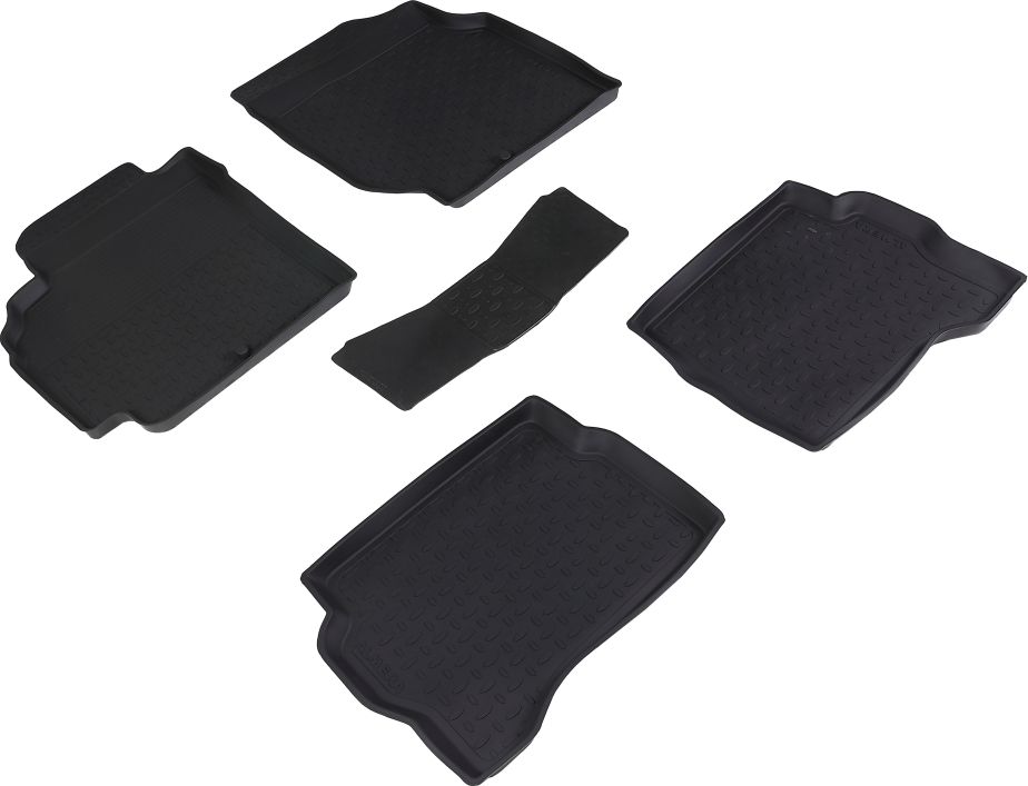 Коврики резиновые Seintex с высоким бортиком для салона Nissan Almera Classic I 2006-2013. Артикул 01240