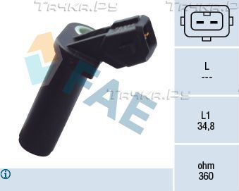 Датчик положения коленвала FAE. Артикул 79344