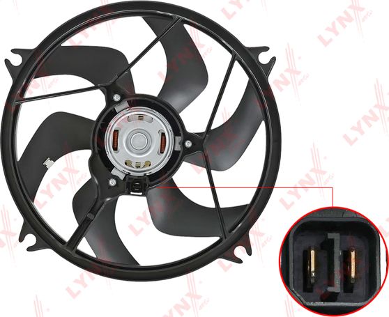 Вентилятор радиатора двигателя LYNXauto. Артикул RF-1677