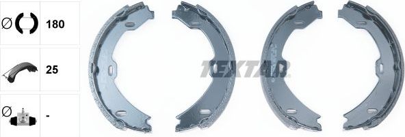 Тормозные колодки (стояночная тормозная система) Textar. Артикул 91058900