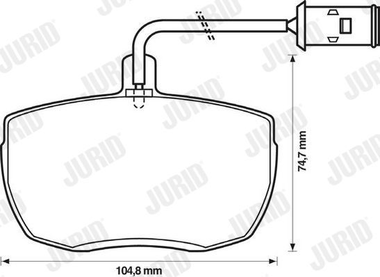 Тормозные колодки Jurid передние для IVECO Daily II 1989-1998. Артикул 571442J