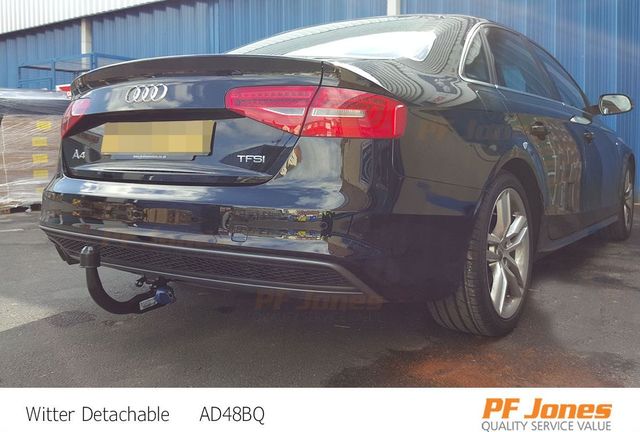 Фаркоп Witter для Audi A4 B8 седан, универсал 2007-2015. Быстросъемный крюк. Артикул AD48BQ