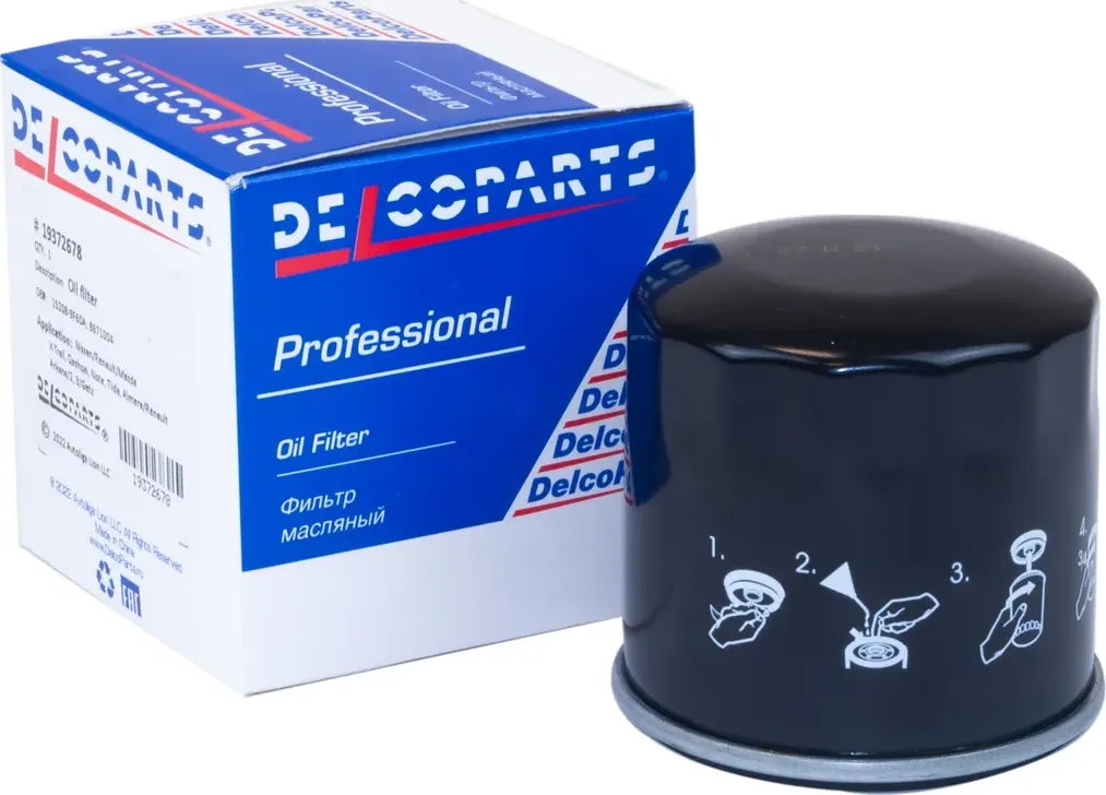 Фильтр масляный (Delcoparts). Артикул 19372678