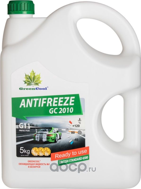 Антифриз GreenCool GC2010 G11, 5 кг (зел.) Greencool. Артикул 791661