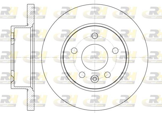 Тормозной диск RoadHouse передний для Mercedes-Benz V-Класс I (W638) 1996-2003. Артикул 6774.00