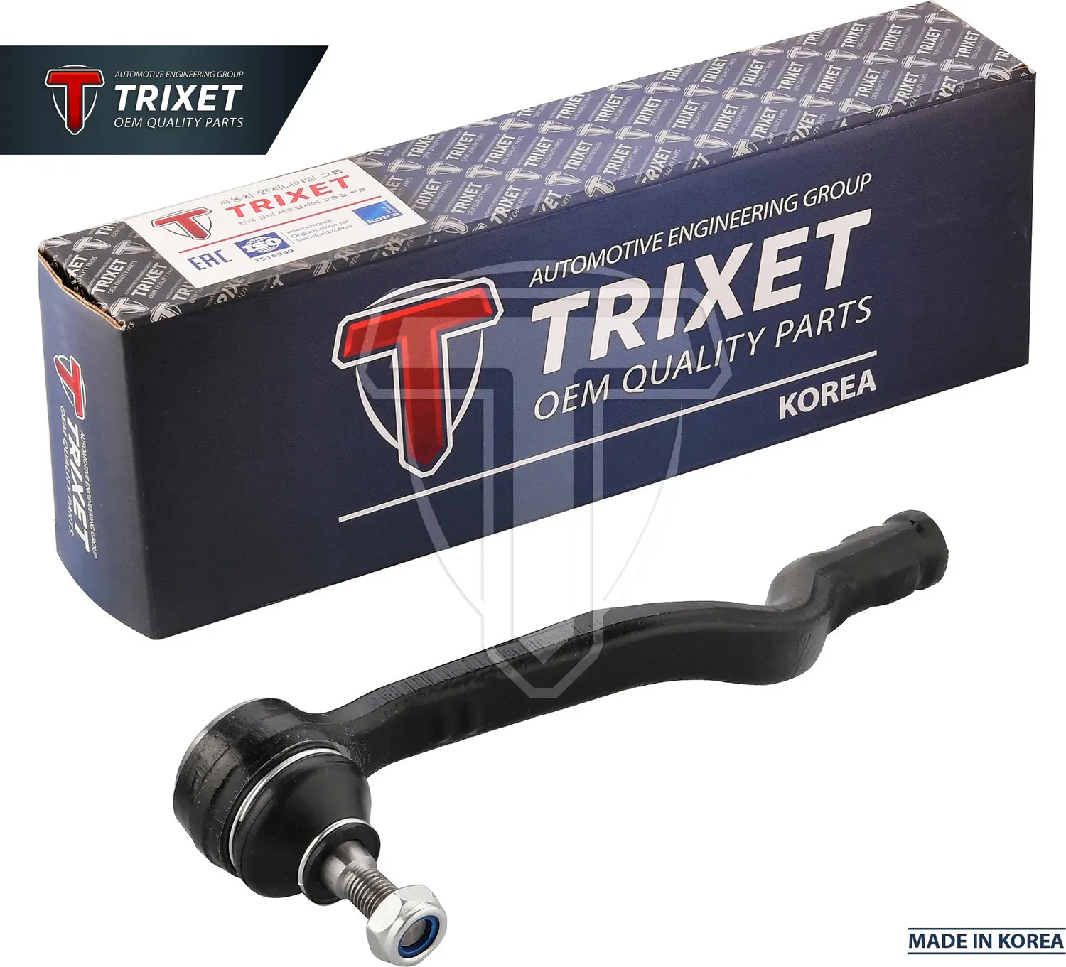 Наконечник рулевой тяги Logan, Sandero, Largus левый (Trixet). Артикул D1050BJ