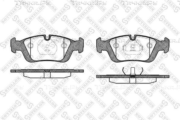 Тормозные колодки Stellox передние для BMW 3 III (E36) 1990-2000. Артикул 395 000B-SX