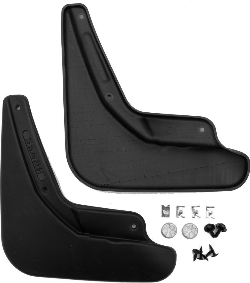 Брызговики Frosch (в пакете) задняя пара для Geely NL-4 2018-2026. Артикул NLF.75.16.E13