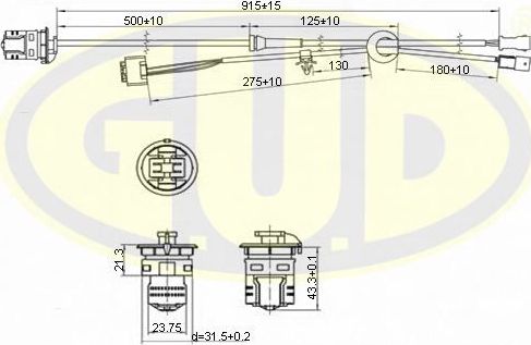 Датчик ABS G.U.D.. Артикул GABS01014