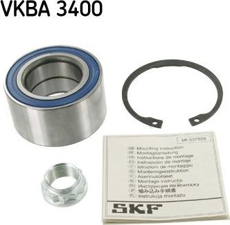 Ступичный подшипник (комплект) SKF. Артикул VKBA 3400
