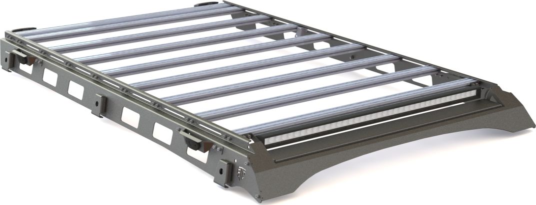 Экспедиционный багажник STC для Nissan Patrol Y61 1997-2010 Шторка дальний, рабочий и задний свет. Артикул STC-NPA/97-TR1-L1L2L3