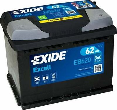 Аккумулятор Exide Excell ** для Mitsubishi Mirage VI 2012-2026. Артикул EB620
