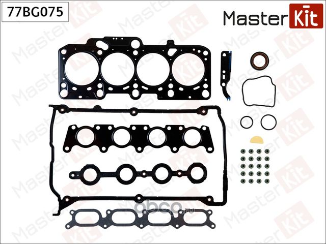 Набор прокладок верхний AUDI A4/A6 1.8/1.8T ADR/AEB/ARK/ANB/APU/AWT/AWL (Master KIT). Артикул 77BG075