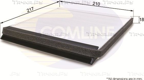 Салонный фильтр Comline для Citroen ZX 1991-1998. Артикул EKF136