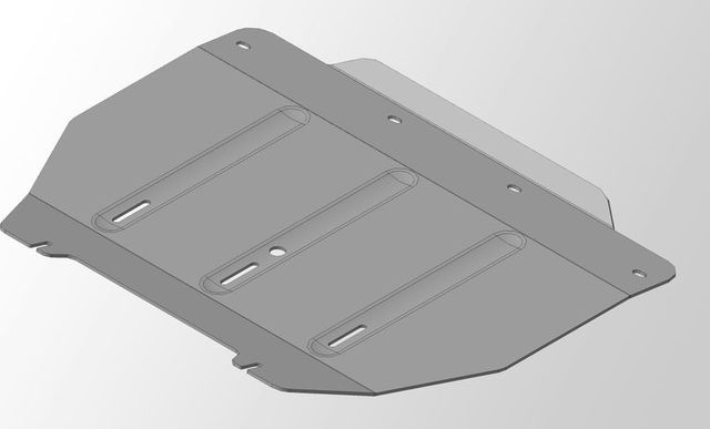 Защита алюминиевая ТСС (4 мм) для радиатора Infiniti QX80 2014-2026. Артикул ZKTCC00045