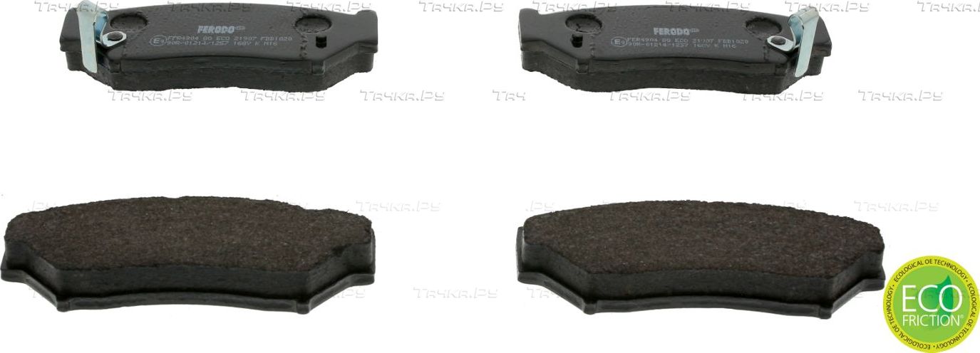 Тормозные колодки Ferodo Premier Eco Friction передние для Suzuki Grand Vitara II 1998-2005. Артикул FDB1020