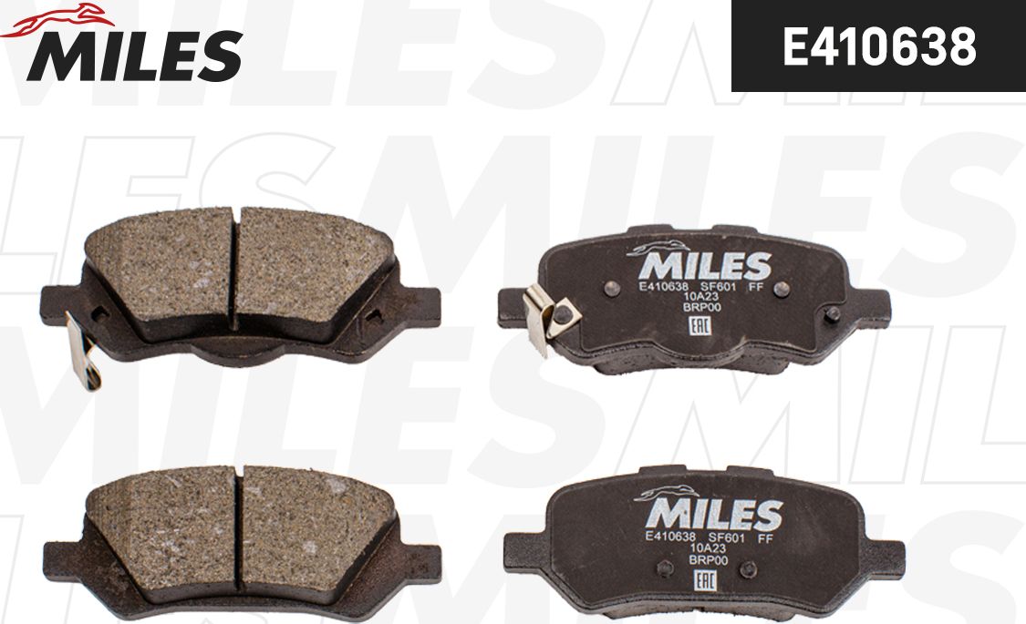 Тормозные колодки Miles (Low-Metallic). Артикул E410638