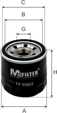 Масляный фильтр MFilter для Mazda MX-5 IV (ND) 2015-2026. Артикул TF 6563