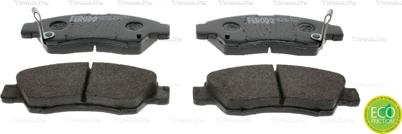 Тормозные колодки Ferodo Premier Eco Friction передние для Honda Civic VI 1995-2001. Артикул FDB777