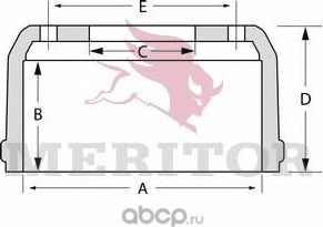 Барабан тормозной VOLVO FH,FL,FM передний 410х200(175)х260 MERITOR (Arvinmeritor). Артикул MBD1162