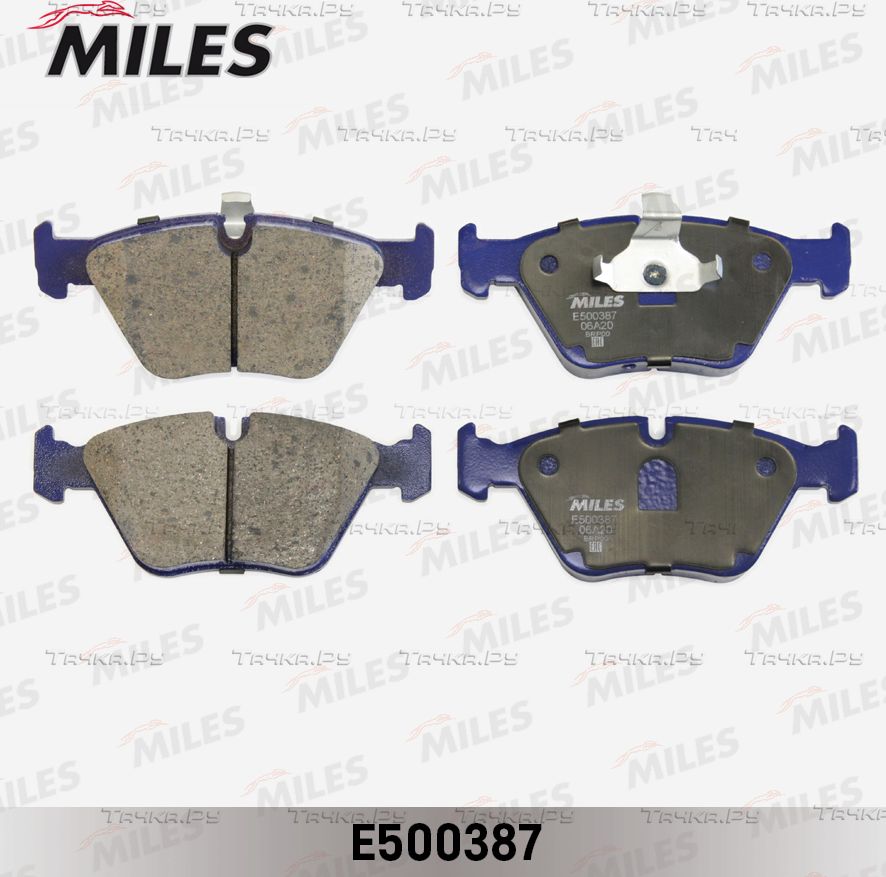 Тормозные колодки Miles (Керамика) передние для BMW 5 IV (E39) 1995-2003. Артикул E500387