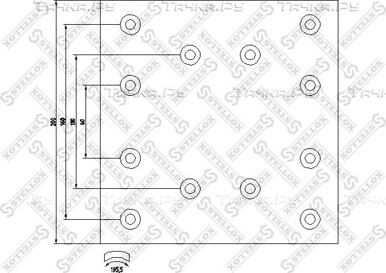 Тормозные накладки Stellox. Артикул 85-01249-SX