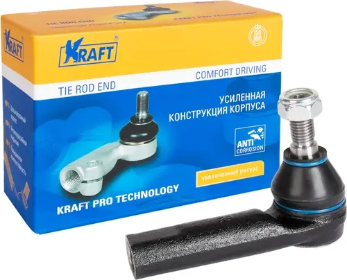 НАКОНЕЧНИК РУЛЕВОЙ ТЯГИ ПРАВЫЙ AUDI A396-03 1.6- (Kraft). Артикул KT032351
