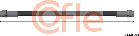 Тормозной шланг Cofle передний правый/левый для Mercedes-Benz E-Класс II (W210, S210) 1996-2003. Артикул 92.BH.ME043