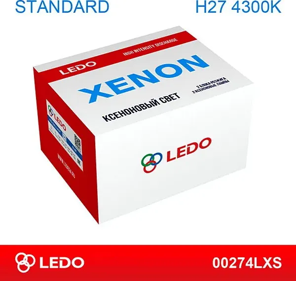 Комплект ксенона H27 4300K LEDO 12V Ledo. Артикул 00274lxs
