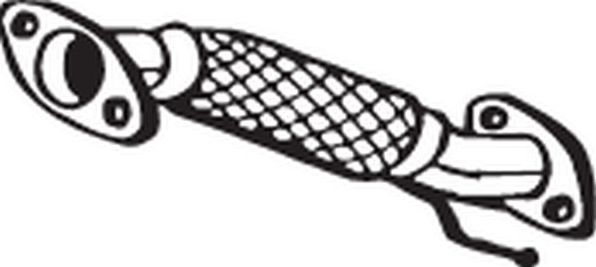 Глушитель (труба приемная) Bosal (Бельгия). Артикул 700-117