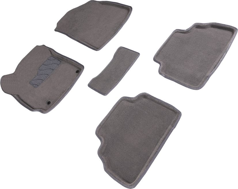 Коврики Seintex 3D ворсовые для салона Kia Soul III 2019-2026 СЕРЫЕ. Артикул 96401