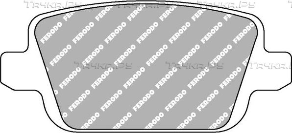Тормозные колодки FERODO RACING DS2500 для Ford Kuga I 2008-2012. Артикул FCP1917H