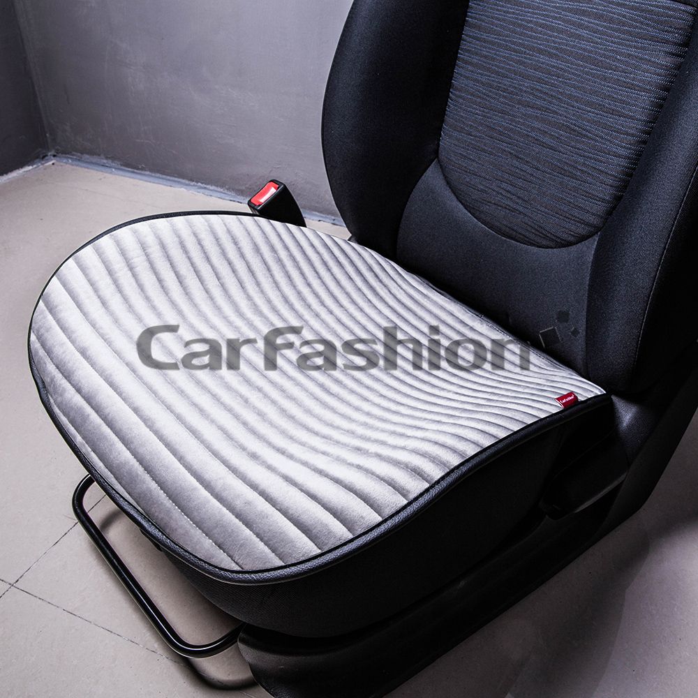 Накидки универсальные CarFashion Monaco Mini на передние сидения авто, цвет Серый/Черный. Артикул 23027