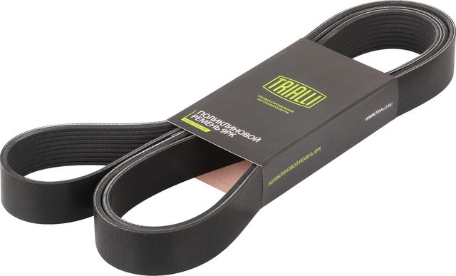 Приводной ремень поликлиновой Trialli (EPDM (Этилен-пропиленовый каучук)) для Lexus LX 570 2015-2021. Артикул 9PK2250