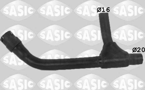 Патрубок радиатора (системы охлаждения) Sasic левый для Opel Combo C 2001-2011. Артикул 3406369