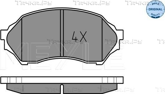 Тормозные колодки Meyle Original. Артикул 025 234 9016