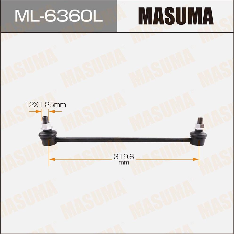 Стойка (тяга) стабилизатора Masuma. Артикул ML-6360L