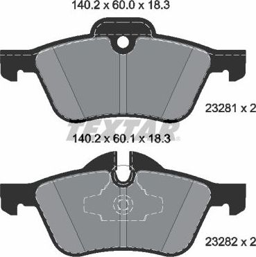 Тормозные колодки Textar Q+. Артикул 2328101