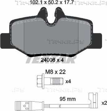 Тормозные колодки Textar Q+. Артикул 2400801