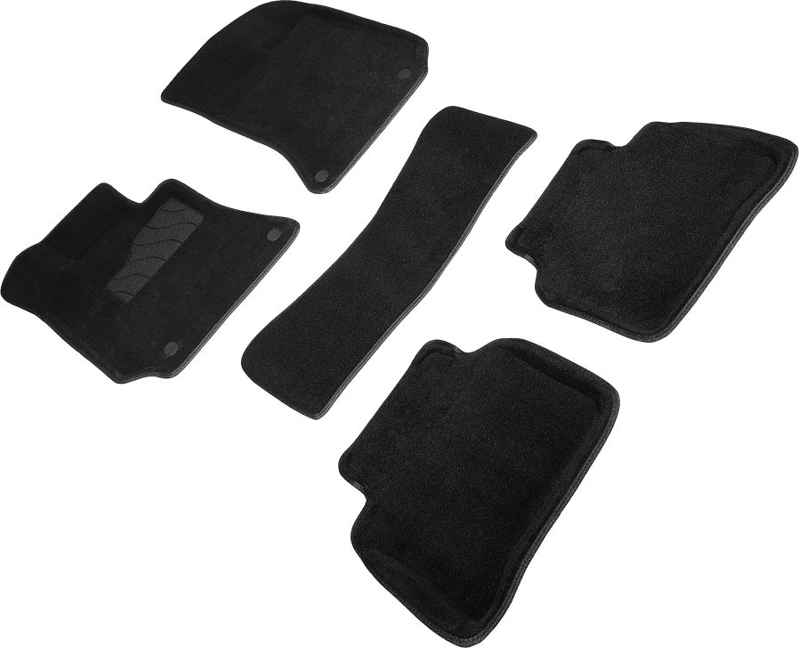 Коврики Seintex 3D ворсовые для салона Mercedes-Benz CLS-Класс C218 2010-2017 ЧЕРНЫЕ. Артикул 96855