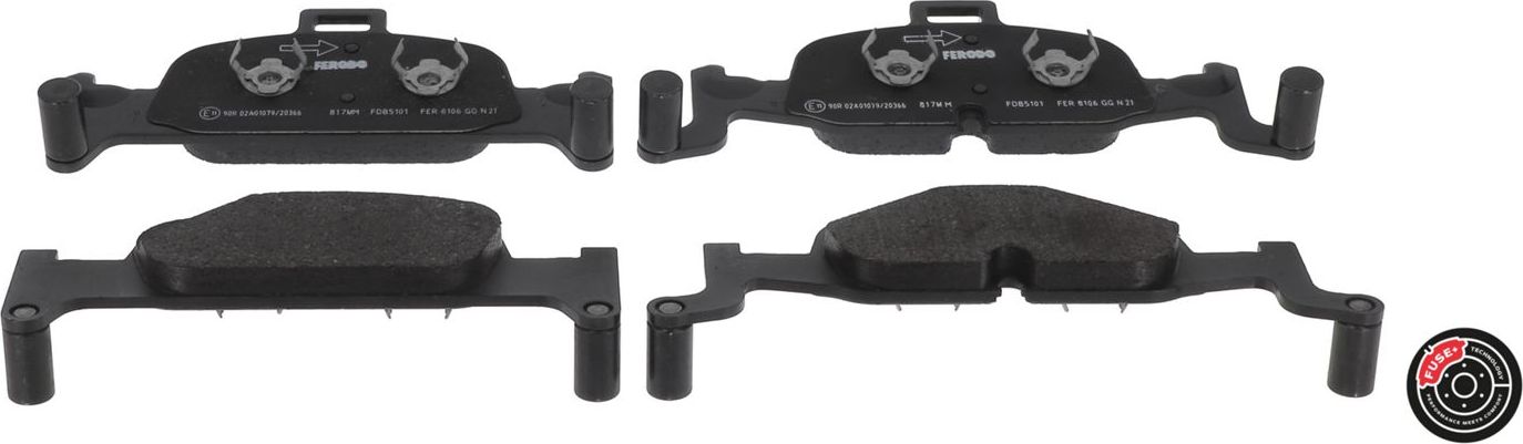 Тормозные колодки Ferodo Premier Eco Friction. Артикул FDB5101